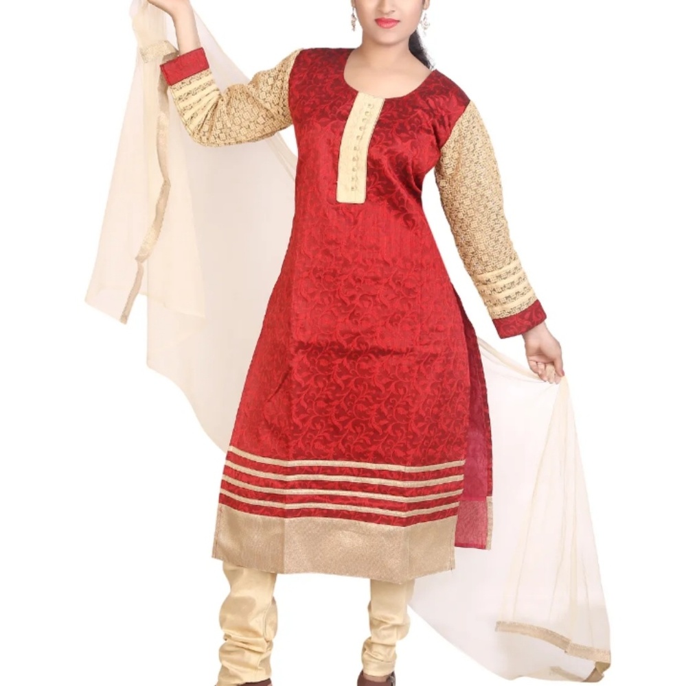 Burgundy salwar kameez